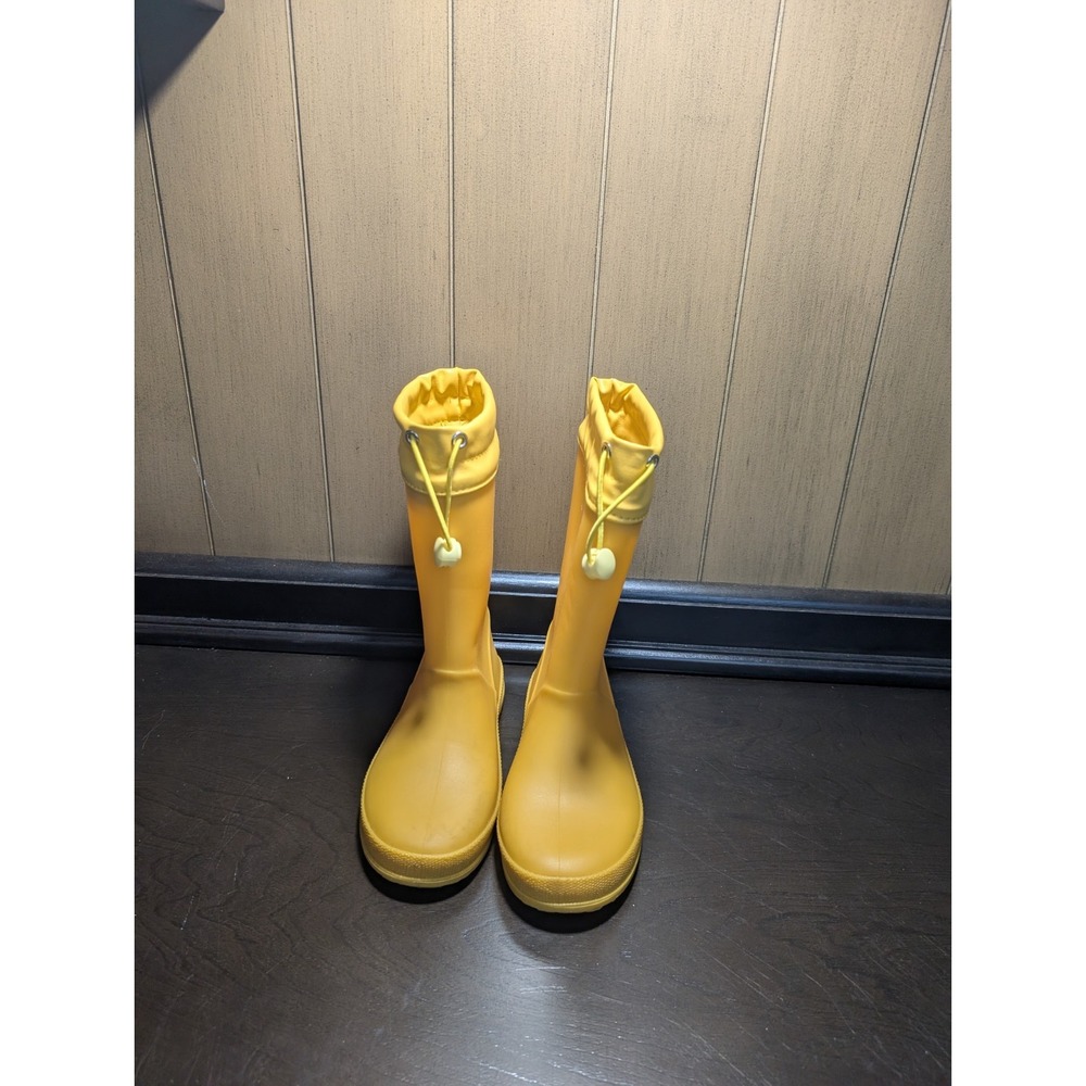 T5 Kids Yellow size 1 Rain Boots Boys Girls Lightweight Waterproof Rain Boots